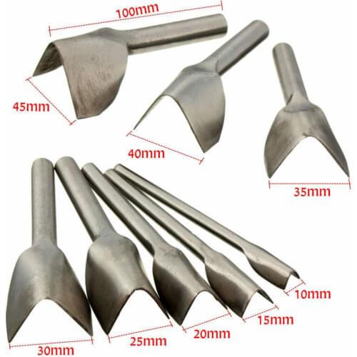1Pcs 10mm-45mm Portable DIY V-Shaped Leather Cutting Craft Tools Punch Cutter Tools for Belt Wallet Handcrafts Strap