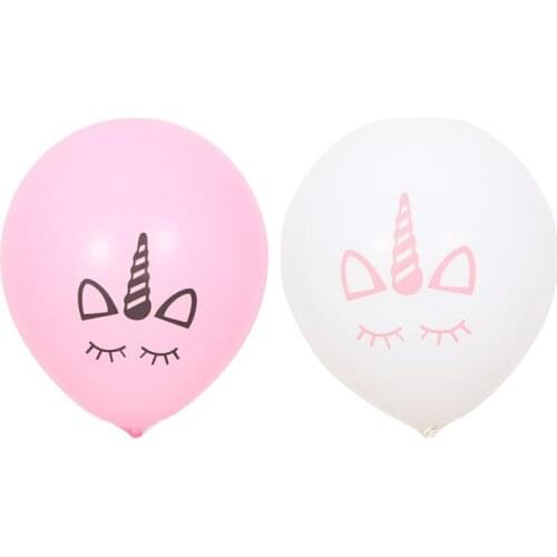 10pcs 10 inch unicorn balloons rainbow horse theme event baby birthday party decoration latex balloon wholesale