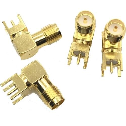 100PCS RP SMA female Adapter PCB Mount ,RP SMA Female Jack Panel Mount PCB Solder Connectors