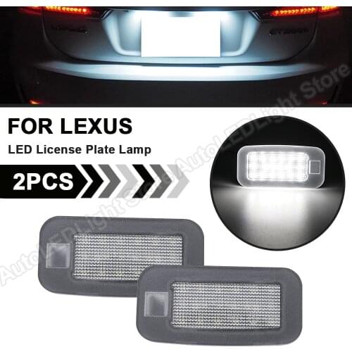 2Pcs LED License Number Plate Light Lamps For Lexus GS350 GS350h Hybri GS450h LS460 LS460L LS600h L no error OE#8127030300