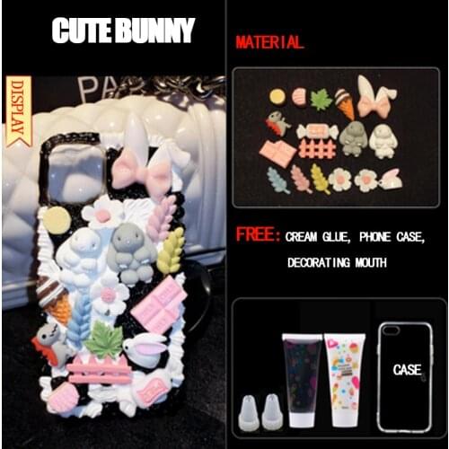 3D DIY Case For iP 7 X Xr 11 12 Pro Material Bag Hand-Made Christma Resin Trinket Accessorie Doll Set Birthday Gift Cover Custom