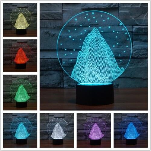 3D snow colorful Nightlight LED desk lamp Power Bank Led Night Light For Children Usb Led Table Lamp Night Lights