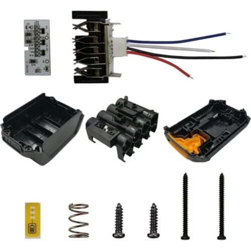 For DCB140 Battery Plastic Case (No Battery Cell ) PCB Circuit Board LED for Dewalt 14.4V 3.0Ah 4.0Ah DCB140 Battery
