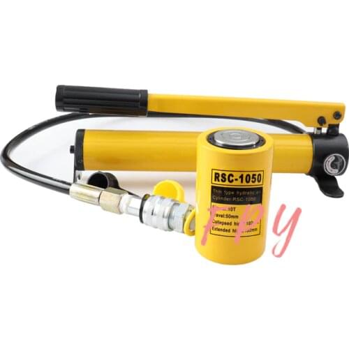 Short Type Hydraulic Cylinder RSC-1050 Hydraulic Lifting Jack with CP-180 Hydraulic Manual Pump
