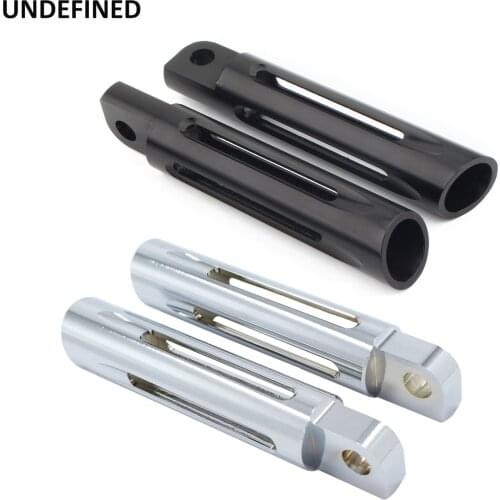 Motorcycle Foot Peg Chrome Hollow Cut Footrests For Harley Sportster XL883 1200 Softail Fatboy Touring Electra Street Road Glid