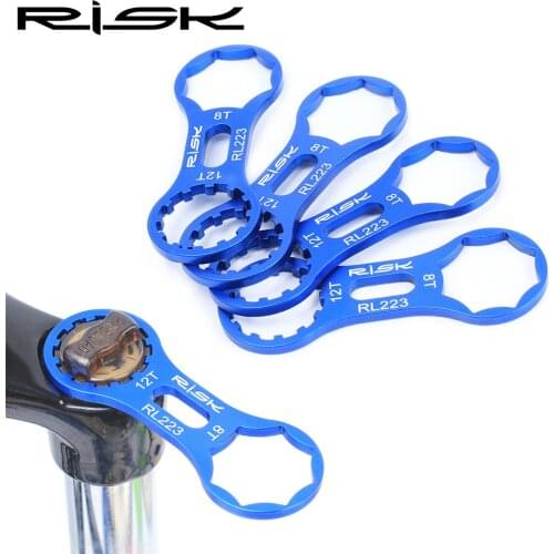RISK Aluminum Bicycle Front Fork Repair Tool For SR Suntour XCR/XCT/XCM/RST MTB Bike Front Fork Cap Wrench Disassembly Tools