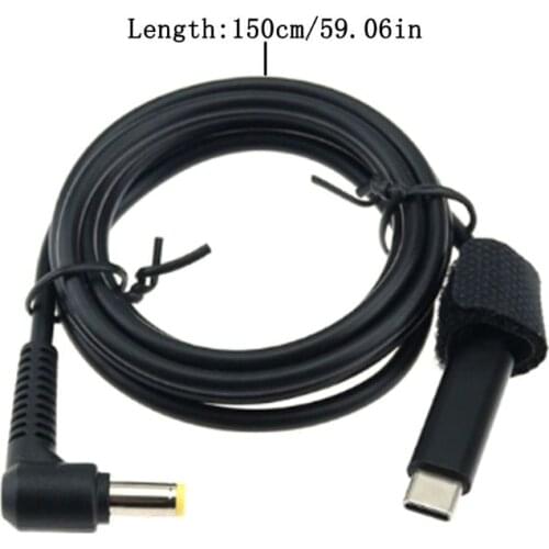 Type-c to PD Fast Charging Cable 4.0x1.35/7.9x5.5/4.5x3.0mm Adapter Line for H-P