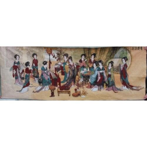 Chinese collection the Thangka embroidery Beauty diagram