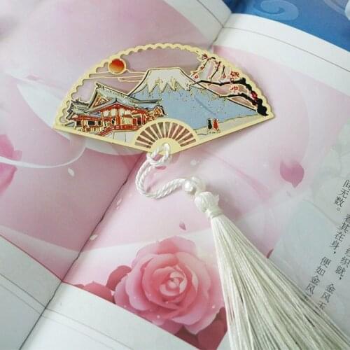Metal Bookmark Creative Animal Plant Collection Bookmarks Teacher Gift Bookmarks for Books Color Tassel Student Stationery Anime