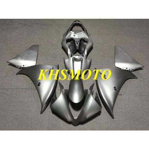Custom Injection Mold Fairing Kit for YZFR1 13 14 YZF R1 2013 2014 YZF1000 ABS Silver Grey Bodywork+Gifts YY08