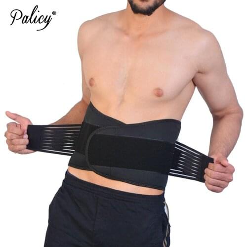 Men Back Support Waist Trainer Magnetic Men Waist Protector Tummy Control Shapewear Flat Stomach Shapers Adjustable Pain Relief