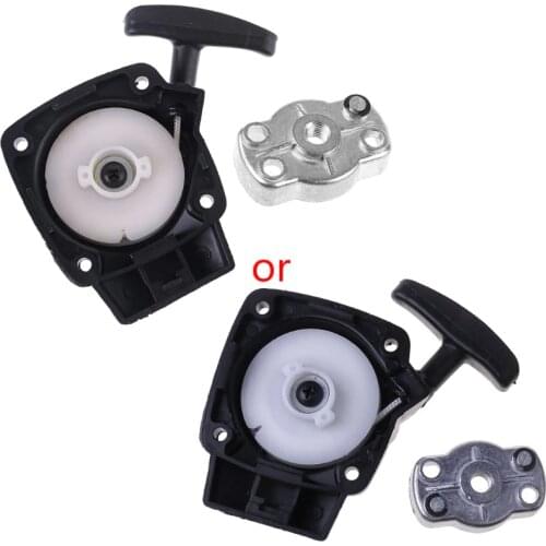 1Set 26CC 1E34F Brush Cutter Grass Hedge Trimmer Starter with Pulley Plate Replacement for Mitsubish CG260 BC260 95AA