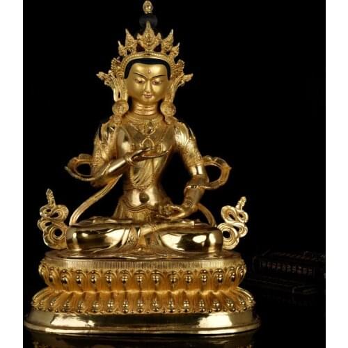 TOP GOOD Buddha # HOME Talisman efficacious Protection # Tibetan Buddhism the Buddha Vajrasattva Gilding brass statue 48 CM