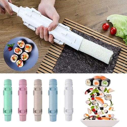 DIY Sushi Mold Making Machine Household Cylindrical Barrel Shaped Sushi Rice Ball Mold Non Stick Vegetable Meat Kitchen Tool