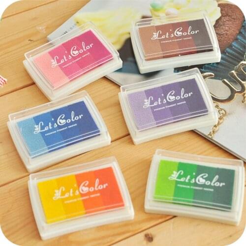 DIY Oil Rubber Stamps Ink Pad for Vivid Scrapbook Albums Fingerprint Tree Guest Book Card-making Craft