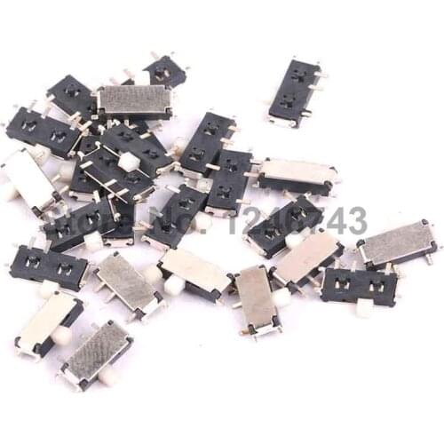 20PCS MP3 Toggle Switch MK12C02 7P-12608 Micro Switch Miniature Toggle MP3 Key Button Wholesale