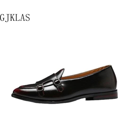 Mens Leather Shoe 47 48 Plus Size Casual Shoes Loafers Business Formal Leather Shoes Men Classic Black Slip on Shoes for Man