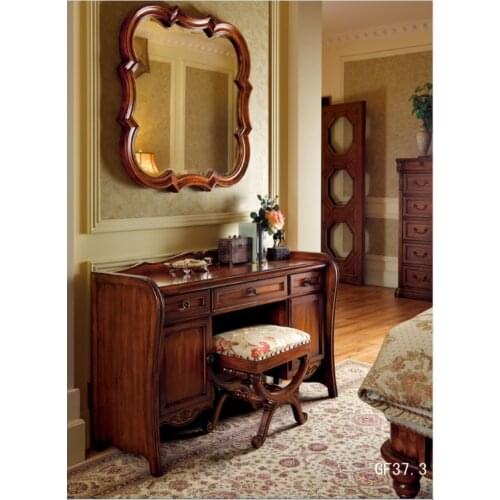 Retro dresser makeup table set with mirror and stool GF37.3