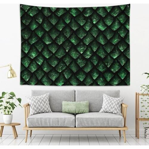 3D Printing Dragon scale Series Tapestry Wall Hangings Bed Blanket Room Carpet Bedspread Beach Mat Camping Home Decor Tapestries
