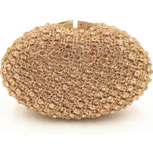 New Arrival Champagne gold silver Color Evening Clutch Bag Wedding Purse Women’s phone Bag Female wallet Ladies Clutches Bags