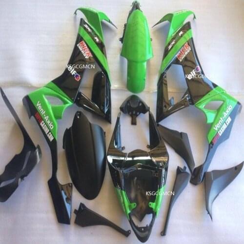 New ABS Injection Fairing Kits For Kawasaki NINJA ZX-10R 08-10 Green /black 2008 2009 2010 Motobike Fairing ZX10R 08 09 10