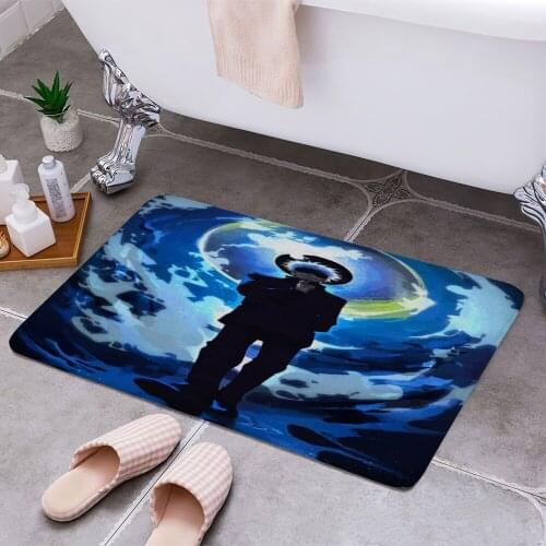 Jujutsu Kaisen Anti-slip Doormat Vacuuming Water Absorbing Kitchen Bedroon Bath Floor Mats Home Entrance Home Decora