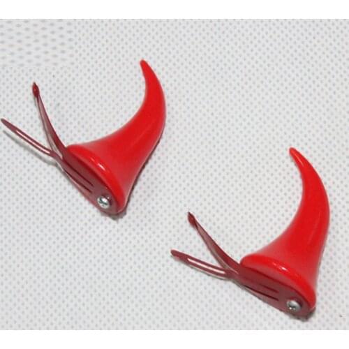 Cute Devil Horns Resin Hair Clips Jewelry Making Tools Evil Ear Headwear Halloween Christmas Anime Costume Cosplay