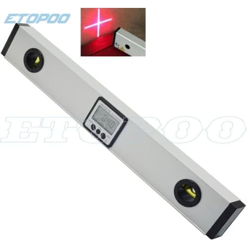 225mm 400mm 600mm Spirit Level Digital Laser Level Ruler Angle Gauge Finder Horizontal Vertical Cross Line Laser Leveler
