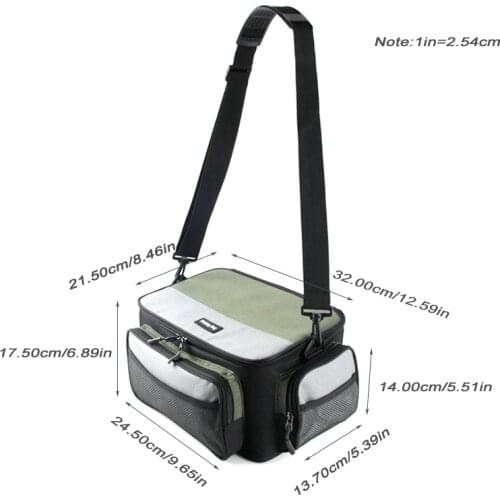 Fishing Bag Oxford Multifunctional Fishing Reel Lure Gear Storage Case Outdoor Carp Fishing Tackle Shoulder Crossbody Bags