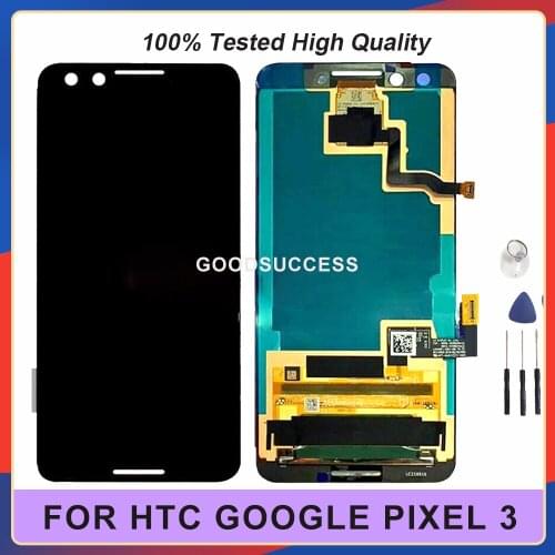 New 5.5'' Original For HTC Google Pixel 3 LCD Display Touch Screen Assembly Free Tools