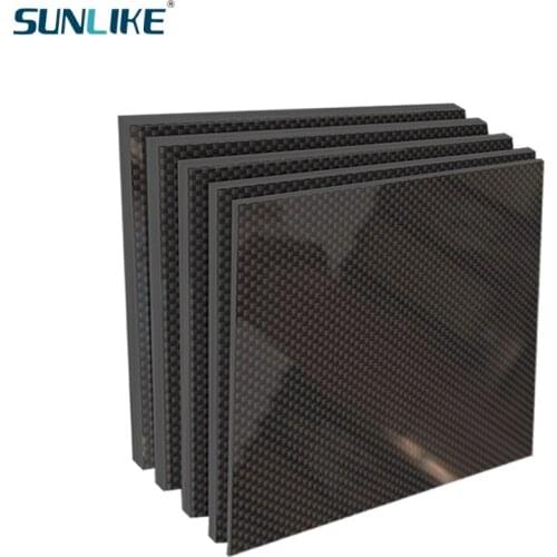 0.25-2.5MM 500mm x 600mm 100% Pure 3K Carbon Fiber Plate Panel Sheets Board Fiberic High Composite Hardness Material for RC Mode