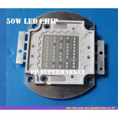 1pcs 50w mixed light led chip for Applicable to the aquarium and plant growth