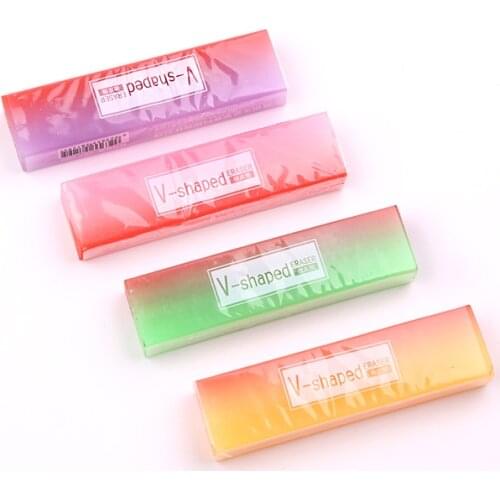 1PC Colour Gradient Eraser Clean Well Writing Rubbers Erasers Accessories School Office Supplies(ss-600)