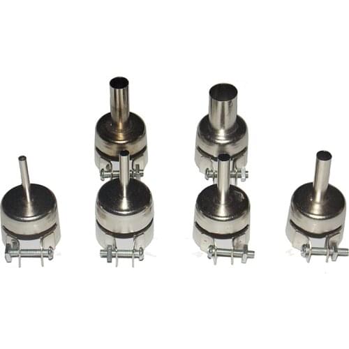 1Pc 3-12mm Circular Nozzles For Hot Air Soldering Station 858A 858DAluminum Alloy Universal Meatal Heat Gun Resisting Nozzles