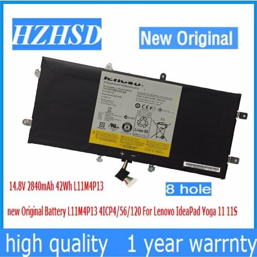 14.8V 2840mAh 42Wh L11M4P13 new Original Battery L11M4P13 4ICP4/56/120 For Lenovo IdeaPad Yoga 11 11S