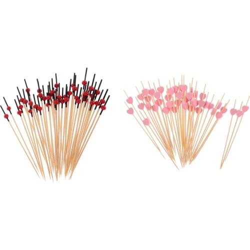 200pcs Lot Cocktail Sticks Party Frilled Toothpick Sandwich Appetizer Plates Picks Christmas Birthday Party Favors