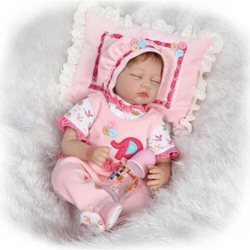 55 cm/22 Inch Soft Silicone Reborn Dolls with Clothes,Vivid Reborn Baby Toys for Kids Birthday Gift For Girls NPKCOLLECTION