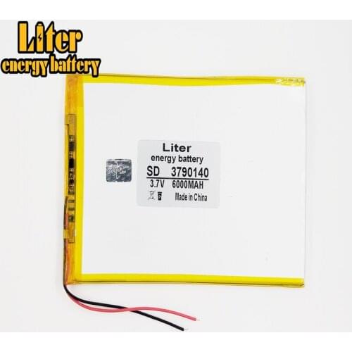 Large capacity 9inch 10.1inch tablet battery 3790140 3.7V 6000MAH each brand tablet universal rechargeable lithium batteries