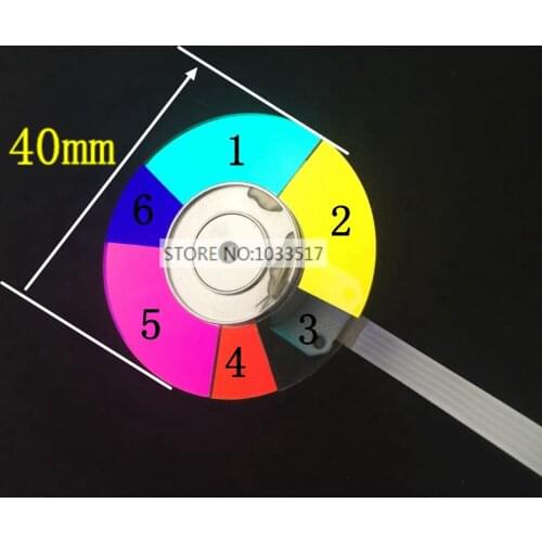 Projector Color Wheel for optoma DP7255 DP3301 DP2301 Projector diameter 40mm 6colors