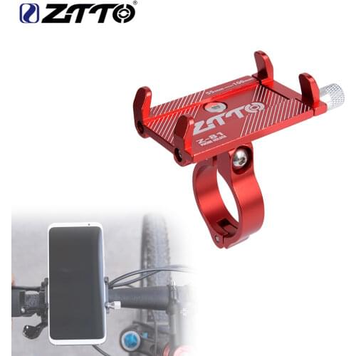 ZTTO MTB Bicycle Phone Holder Motorcycle Reliable Universal Adjustable Mobile Phone Aluminum Holder Mount on Road bike Handlebar