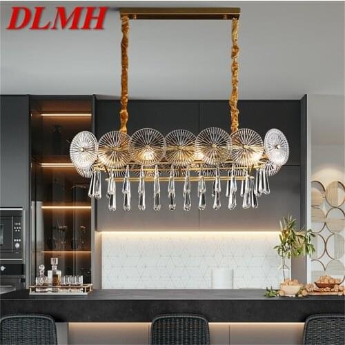 DLMH Chandelier LED Oval Pendant Lamp Postmodern Home Creative Light Fixture for Living Dining Room