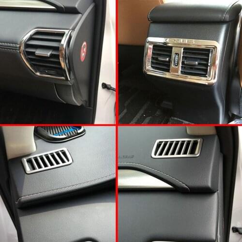 For Lexus NX200T NX300H 2015 2016 2017 ABS Chrome Inside Interior Air-Condition Vent Outlet Cover Trim