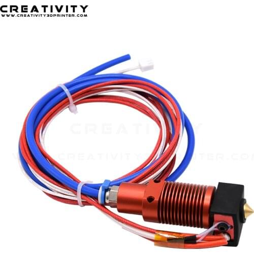 3D Assembled CR-10S Pro Extruder J-head Hotend Kit 0.4mm Nozzzle 100K ohm Thermistor for Creality CR-10S Pro/CR-10S Pro V2