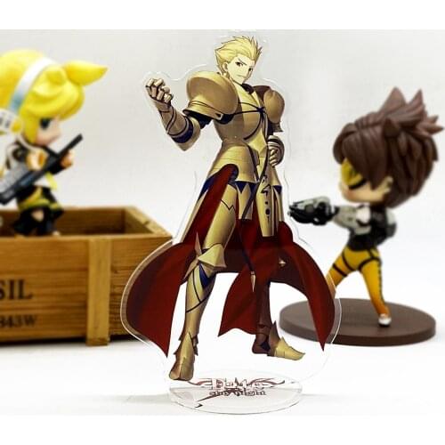 Fate Stay Night Zero Go Archer Gilgamesh HM acrylic stand figure model plate holder cake topper game Japanese