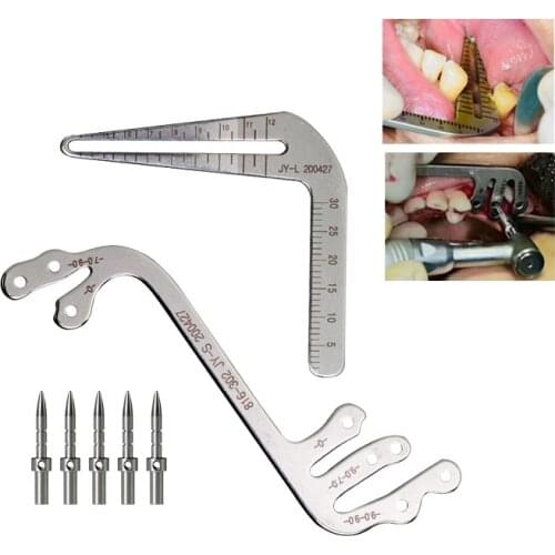 Dental Implant Surgery Instrument Oral Planting Locator Positioning Guide Drilling Positioning Ruler Angle Ruler Implant Tools
