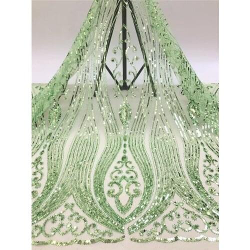 Exquisite European style large flower position bead tube with sequin embroidery, French tulle lace, suitable for ladies fashion