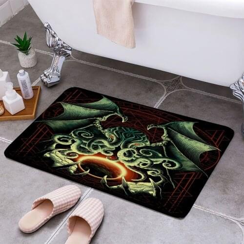 Cthulhu 3D Print Doormats Rectangle Non-Slip DoorMat Bedroom Kitchen Entrance Print Door rugs Dropshipping