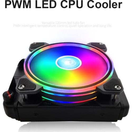 New RGB CPU Liquid Cooler Cooling Fan Ultra-quiet CPU Heatsink Cooler Computer Cooling Systems with PWM Fan for Intel LGA 115X