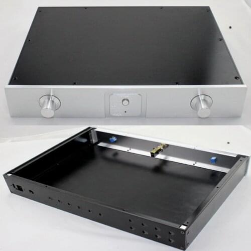 KYYSLB 313*425*70MM WA1 All Aluminum Amplifier Chassis Diy Box Shell Amp Enclosure Pre-amplifier Case Tube Amplifier Housing