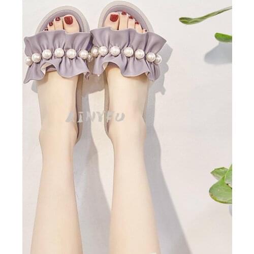 Summer Slippers Outdoor Beach Female Jelly Shoes Women Slippers PVC Sandal Flat Casual Slides Women Female Footwear